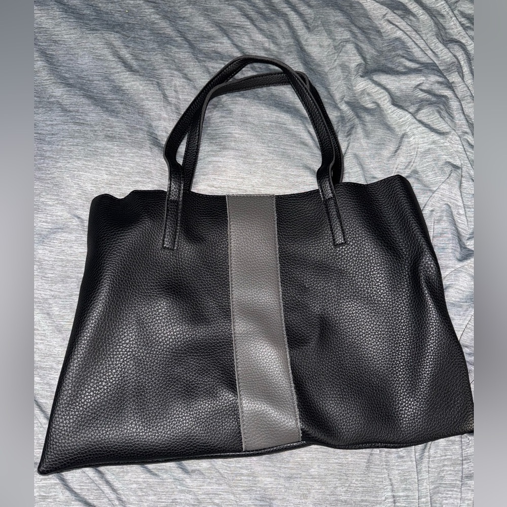 Fab Fit Fun Black and Gray Tote Bag